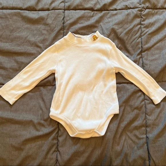 Vintage Bonnie Baby Frog Dress Set Size 24M Plaid Bow Preppy Mock Turtleneck - Picture 5 of 16